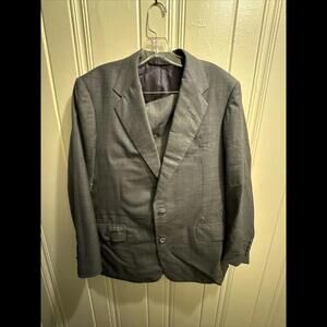 Bespoke 38R Wool Birdseye Suit Edgar Pomeroy